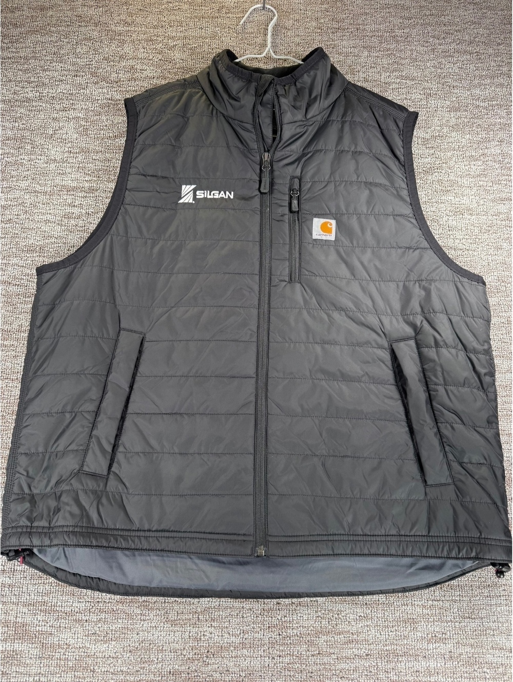 Carhartt Black Defender Vest Gorpcore Utility Vest Size XL Casual Silgan Logo